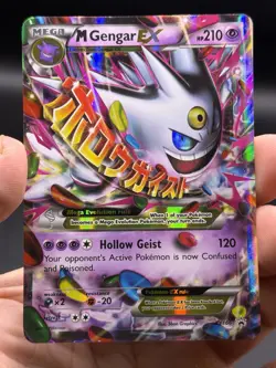 M Gengar EX XY166 XY Black Star Promo Mega Pokemon English LP - Image 3