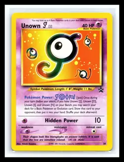 💥 UNOWN 2001 Pokemon TCG Black Star Promo # 38 Vintage Rare Non Holo - Image 1