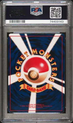 1996 Japanese Pokemon Card Magneton Base set Holo SWIRL PSA 10 - Image 3