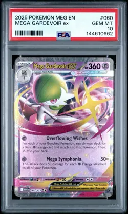 2025 Pokemon Mega Gardevoir 60/132 Mega Evolutions EX PSA 10 - US SELLER - Image 1