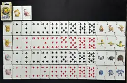 1998 Japanese Pokemon Stadium N64 3D Poker Playing Cards Yellow Complete Deck - Image 1