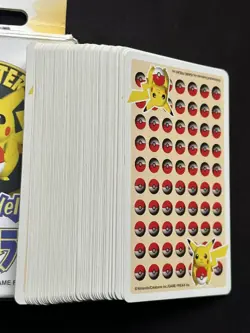 1998 Japanese Pokemon Stadium N64 3D Poker Playing Cards Yellow Complete Deck - Image 3