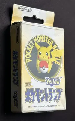 1998 Japanese Pokemon Stadium N64 3D Poker Playing Cards Yellow Complete Deck - Image 5