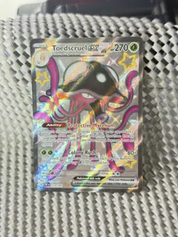 Toedscruel ex 213/091 Shiny Full Art Holo Pokemon Paldean Fates English NM - Image 3