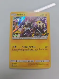 Portuguese Raikou SM150 Prerelease Staff Promo Pokemon - Image 1