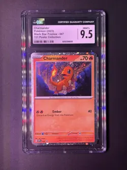 Charmander Pokemon (2023) Black Star Promos - 047 - CGC Mint+ 9.5 - Image 1
