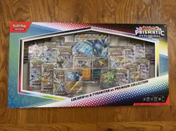 Pokemon Prismatic Evolutions Lucario & Tyranitar Premium Collection - Sealed - Image 1