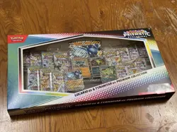 Pokemon Prismatic Evolutions Lucario & Tyranitar Premium Collection - Sealed - Image 2