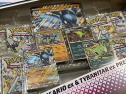 Pokemon Prismatic Evolutions Lucario & Tyranitar Premium Collection - Sealed - Image 3