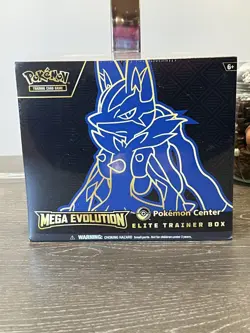 Pokemon TGC Mega Evolution Pokemon Center Elite Trainer Box Lucario - Image 1