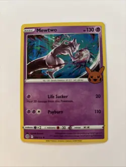* Mewtwo 056/172 Pokemon Brilliant Stars Line Holo Stamped Variant NM B - Image 1