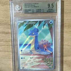 Pokemon TCG Misty's Lapras SV10 destined rivals BGS 9.5 Full Art Rare - Image 1