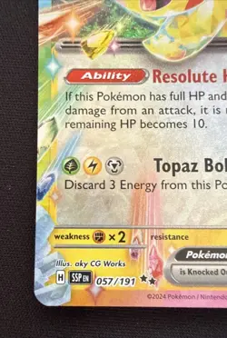 ✨ Pikachu ex 057/191 Double Rare Surging Sparks Pokemon Near Mint - Image 2