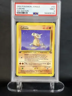 Pokemon 1st Edition Jungle Cubone PSA 9 MINT FRESH GRADE - Image 1