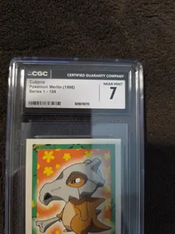 CUBONE STICKER CGC 7 #104 POKEMON SERIES 1 COLLECTION MERLIN 1998 - Image 2
