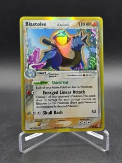 2006 Pokemon Blastoise Holo 2/100 Crystal Guardians Delta Species RAW LP - Image 1