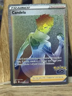 Candela 083/078 Pokemon TCG Secret Rare Rainbow Holo Pokemon GO Near Mint NM - Image 1