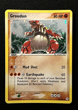 Pokemon 2004 EX Hidden Legends-Groudon 102/101 Secret Rare Holo -NM - Image 1