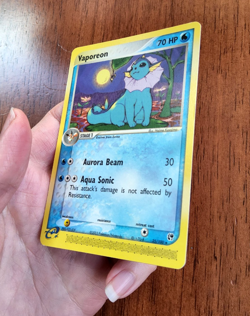 Pokemon TCG Vaporeon EX Sandstorm rare 25/100 2003 LP - Image 4