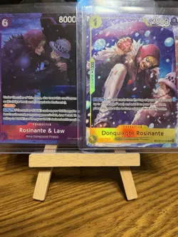Bandai One Piece Card Game EB04 OP12 Holo Lot Rosinante Law Donquixote - Image 1