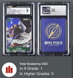 UROUGE - One Piece TCG OP07-021 - PROMO FINALIST - Offline Regionals 25-26 CGC 9 - Image 3