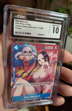 Boa Hancock 2024 One Piece Sealed Battle Vol. 2 P-066 Promo Blue Cgc 10 Gm - Image 2