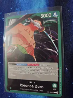 Roronoa Zoro Leader OP12-020 One Piece TCG English-NM - Image 1