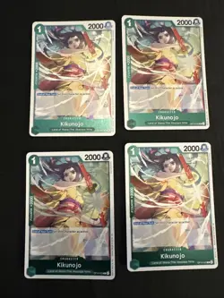 Kikunojo 4x Playset OP14-023 Rare - The Azure Sea's Seven - One Piece TCG - Image 3
