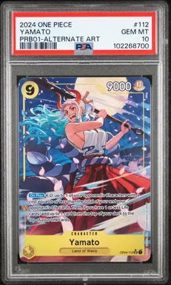 PSA 10 GEM MINT - YAMATO Alt Art OP04-112 - One Piece Premium Booster The Best - Image 1