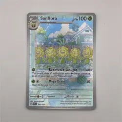 Pokemon Sunflora 169/167 Sv06: Twilight Masquerade Illustration Rare Holo 100 HP - Image 1