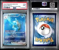 Blastoise ex 200/165 PSA 9 Special Illustration Pokemon 151 Scarlet & Violet TCG - Image 3