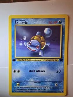 Pokemon TCG Squirtle Team Rockets 1st Edition 68/82 Near Mint - Image 1