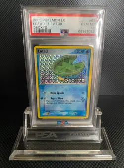 Pokemon Lotad Deoxys Revers Foil PSA 10 - Image 1