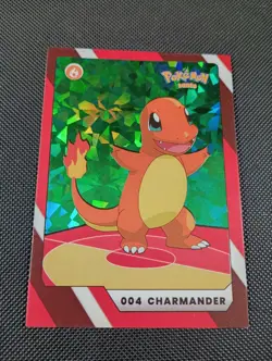2025 Pokemon Kanto Full House - Cracked GREEN Holo - Charmander #004 - Image 1