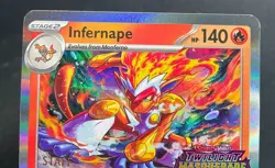 Infernape Pokemon Twilight Masquerade Staff Promo #116 - Image 3