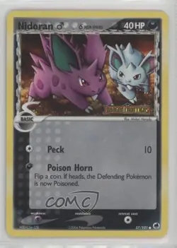 Nidoran M Reverse Foil Pokemon EX Dragon Frontiers #57 2006 - Image 1