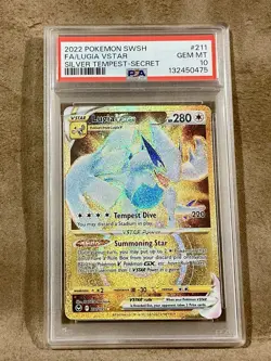 POKEMON Lugia VSTAR 211/195 Silver Tempest Secret Rare Holo PSA 10 2022 - Image 1