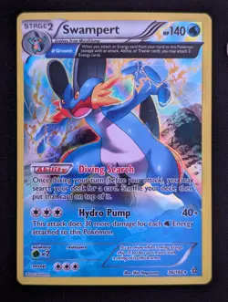Swampert (Alpha) 36/160 XY - Primal Clash Holo Pokemon TCG NM - Image 1