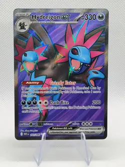 Hydreigon ex ⭐ 161/086 Holo Ultra Rare White Flare 2025 Pokemon NM - Image 1