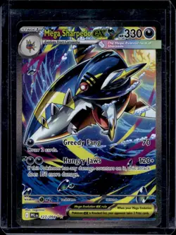2025 Pokemon PFL Mega Sharpedo ex Special Illustration Rare #127/094 - Image 1
