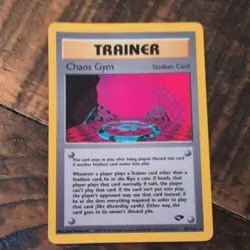 Pokemon TCG Trainer: Chaos Gym Rare Unlimited Gym Challenge Set 102/132 LP - Image 1