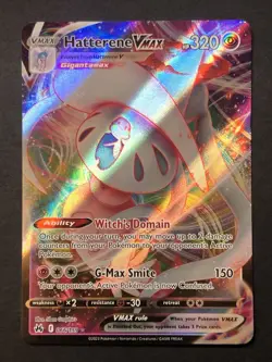 Pokemon TCG Hatterene Vmax 066/159 Crown Zenith Full Art Ultra Rare NM - Image 1