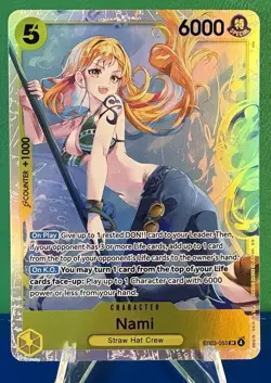 One Piece CCG Nami (053) Extra Booster: Heroines Edition SR EB03-053 - Near Mint - Image 1