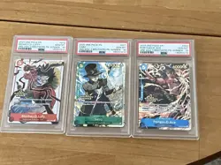 Luffy Sabo Ace Winner PSA 10 Sequential Set One Piece 3rd Anniversary 3 Brothers - Image 1