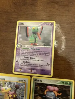 Pokemon TCG Yuka Morii Lot Xatu Girafarig Gloom Lot 3 Cards - Image 4