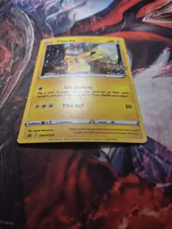 Pokemon TCG Card Pikachu Sword & Shield Promo SWSH234 Holo - LP - Image 3