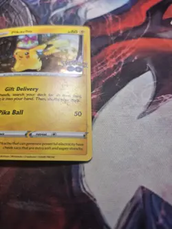 Pokemon TCG Card Pikachu Sword & Shield Promo SWSH234 Holo - LP - Image 4