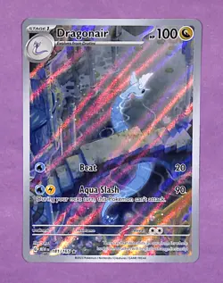 (a) Pokemon TCG Dragonair Illustration Rare Card 181/165 Scarlet & Violet 151 - Image 1