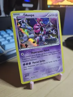 Hoopa XY147 Steam Siege Stamped Holo Black Star Promo Rare Pokemon Card - Image 2