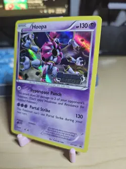 Hoopa XY147 Steam Siege Stamped Holo Black Star Promo Rare Pokemon Card - Image 3